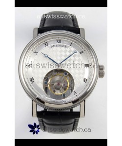 Breguet Classique Tourbillon Stainless Steel Roman Dial Super Clone Watch 