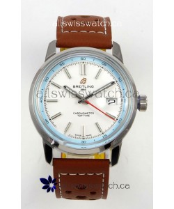 Top Time B31 38mm White Dial Red Seconds Hands Super Clone Watch 