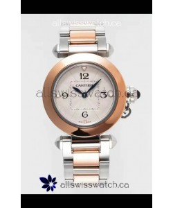 Pasha De Cartier Two Tone Casing Watch 30MM Super Clone Watch 