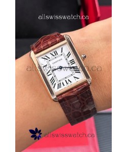 Cartier Tank Solo 27mm Rose Gold Swiss Quartz Super Clone Watch 