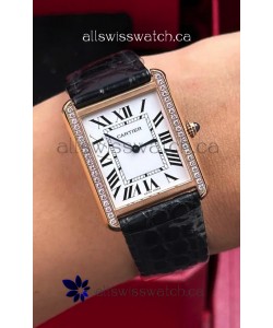 Cartier Tank Solo 27mm Rose Gold Swiss Quartz Super Clone Watch 