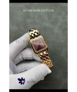 PANTHERE de Cartier 27MM Red Dial Diamonds Super Clone Watch 