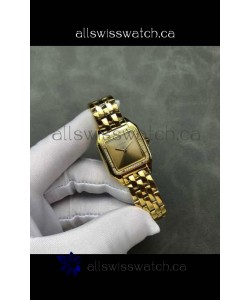 PANTHERE de Cartier 27MM Gold Diamonds Dial Super Clone Watch 