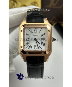 Cartier Santos Dumont in Rose Gold Casing 27MM Super Clone Watch 