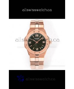 Chopard Alpine Eagle Rose Gold Brown Dial Super Clone Replica Watch