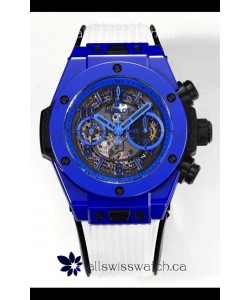 Hublot Big Bang Unico Chronograph Blue Ceramic Super Clone Watch 