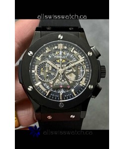 Hublot Classic Fusion Chronograph Black PVD Skeleton Super Clone Watch 