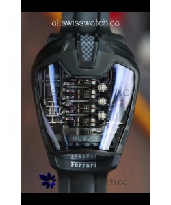 Hublot MP-05 La Ferrari Black Titanium Casing Hyper Clone Watch 