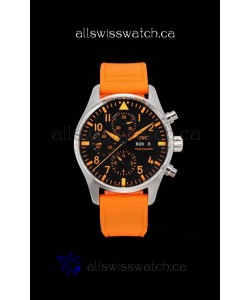 IWC PILOT'S Chronograph Orange Sandstorm IW377730 Super Clone Watch 