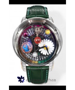 Jacob & CO Astronomia G-Dragon Steel Casing Green Strap Tourbillon Swiss Replica Watch