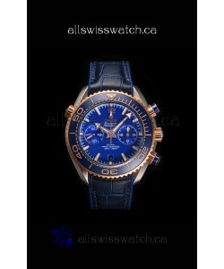 Omega Speedmaster Planet Ocean Two Tone Blue Dial Super Clone Watch 