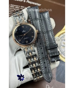 Omega De Ville Automatic 34MM Blue Dial Two Tone Case Super Clone Watch 