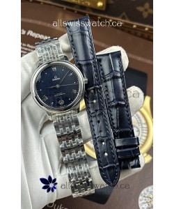 Omega De Ville Automatic 34MM Blue Dial Steel Case Super Clone Watch 
