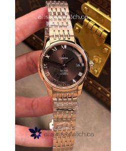 Omega De-Ville Rose Gold Brown Roman Dial 41MM Super Clone Watch 