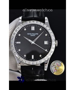 Patek Philippe Calatrava 5298 Squared Diamonds Super Clone Watch 