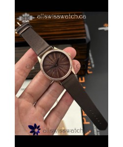 Patek Philippe Calatrava 4997 Rose Gold Brown Dial Super Clone Watch 