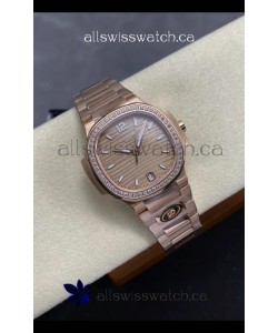 Patek Philippe Nautilus 7118 35MM Rose Gold Super Clone Watch 