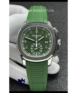Patek Philippe Aquanaut 5968 Steel Case Green Dial Super Clone Watch 