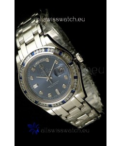 Rolex Oyster Perpetual Day Date Swiss Automatic Watch in Midnite Blue Dial