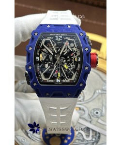 Richard Mille RM35-03 Rafael Nadal Edition Blue Quartz TPT Super Clone Watch 