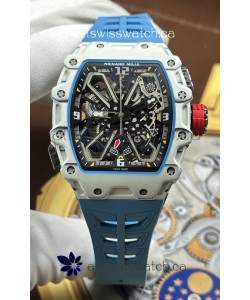 Richard Mille RM35-03 Rafael Nadal Edition White Quartz TPT Super Clone Watch 