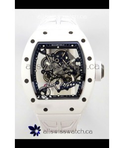 Richard Mille RM055 FREE SPRUNG MVMNT White Ceramic Super Clone Watch 
