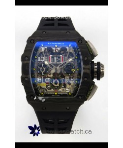 Richard Mille RM11-03 Black Carbon TPT Case Super Clone Watch 