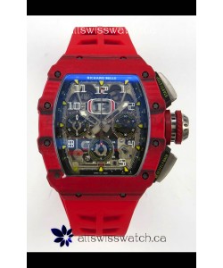 Richard Mille RM11-03 Red Carbon TPT Case Super Clone Watch 