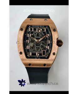 Richard Mille RM67-01 Extra-Flat Rose Gold Super Clone Watch 