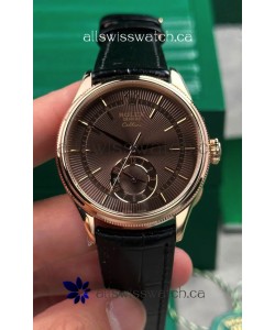 Rolex Super Clone Cellini 50525 Brown Dial Rose Gold Super Clone Watch 