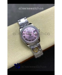 Rolex Super Clone Datejust 31MM Pink Roman Dial Oyster Super Clone Watch
