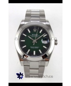 Rolex Datejust 126234 Ombre Green Dial Oyster FREE SPRUNG MVMT Super Clone Watch 41MM