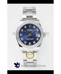 Rolex Super Clone Datejust Blue Dial Steel Case 31MM Super Clone Watch 
