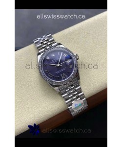 Rolex Super Clone Datejust 31MM Purple Dial Steel Case Super Clone Watch 