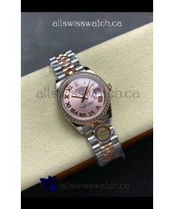 Rolex Super Clone Datejust 31MM Pink Dial Rose Gold Super Clone Watch 
