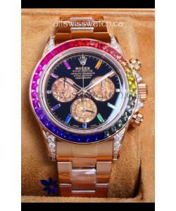 Rolex Daytona 116568 Rose Gold Black Dial Super Clone Watch 