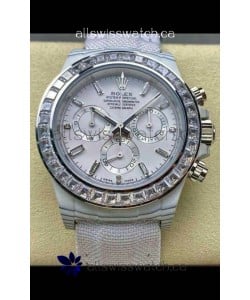 Rolex Daytona TPT Casing White Dial Nylon Strap Super Clone Watch 