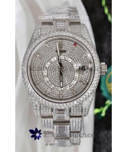 Rolex Sky-Dweller REF #m336934 moissanite Iced Out Swiss Replica Watch 