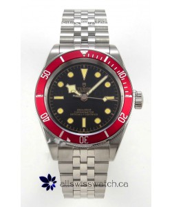 Tudor Black Bay 41 Black Dial Red Bezel Jubilee Super Clone Watch 