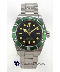 Tudor Black Bay 41 Black Dial Green Bezel Oyster Super Clone Watch 
