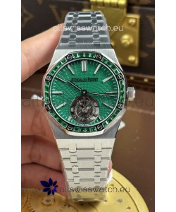 Audemars Piguet Super Clone Royal Oak Flying Tourbillon 41mm Green Dial Watch 