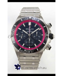 Breitling Chronomat Super Clone B01 42 Edition Swiss 904L Steel Watch Black/Red Dial 