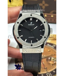 Hublot Super Clone Classic Fusion Titanium Black Dial 42MM Watch