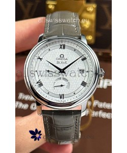 Omega De Ville Prestige Super Clone Power Reserve 904L Steel Replica Watch