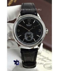Rolex 1908 Perpetual Swiss Movement Replica Watch in Steel Casing Black Dial 
