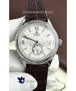 Rolex 1908 Perpetual Swiss Movement Replica Watch in Steel Casing White Dial 