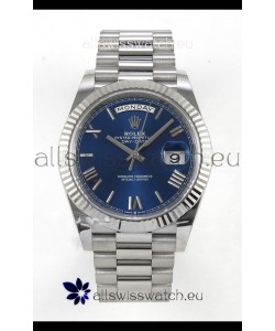 Rolex Day Date Super Clone Blue Roman Dial 40MM 220 Grams Swiss Replica watch 