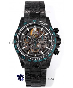 Rolex Daytona Blaken Black Carbon 1:1 Swiss Mirror Replica Skeleton Dial Cal.4130 Movement