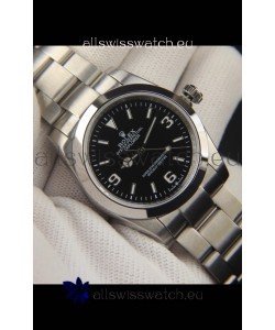Rolex Explorer I Japanese Movement Replica Watch in Stainless Steel Black Dial 36MM