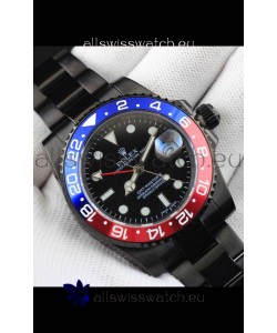 Rolex GMT Masters II Japanese Movement Replica Watch in PVD Casing 